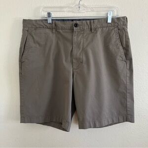 J. Crew Flat Front Tan Golf Shorts 36” Waist 9” Inseam